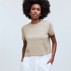 Madewell Tan Short Sleeve Top